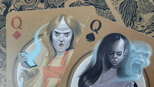 Bicycle Haunted House playing cards custom face cards