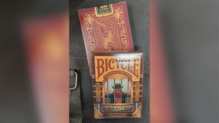 Bicycle Outlaw Playing Cards tuck box western themed design