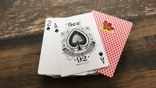 Bee Lotus Casino Grade (Red) Playing Cards