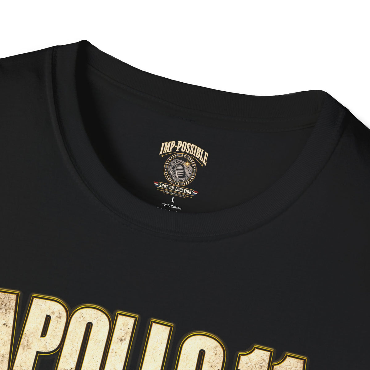 Apollo 11 astronaut moon landing humor T-shirt mockup