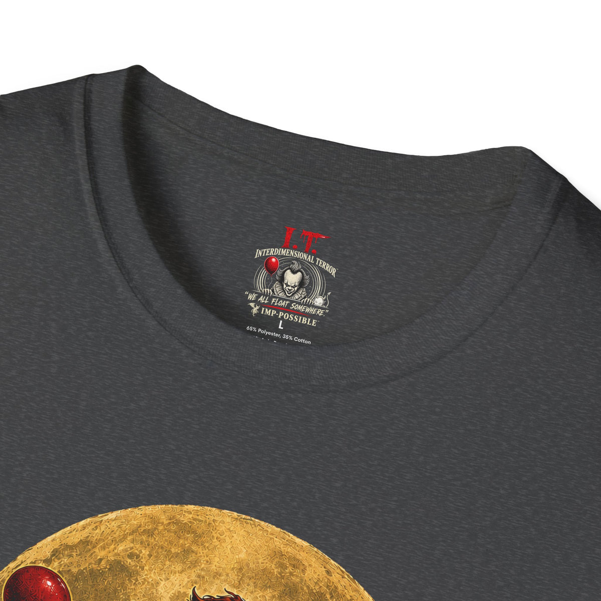 I.T. Interdimensional Terror graphic T-shirt product mockup