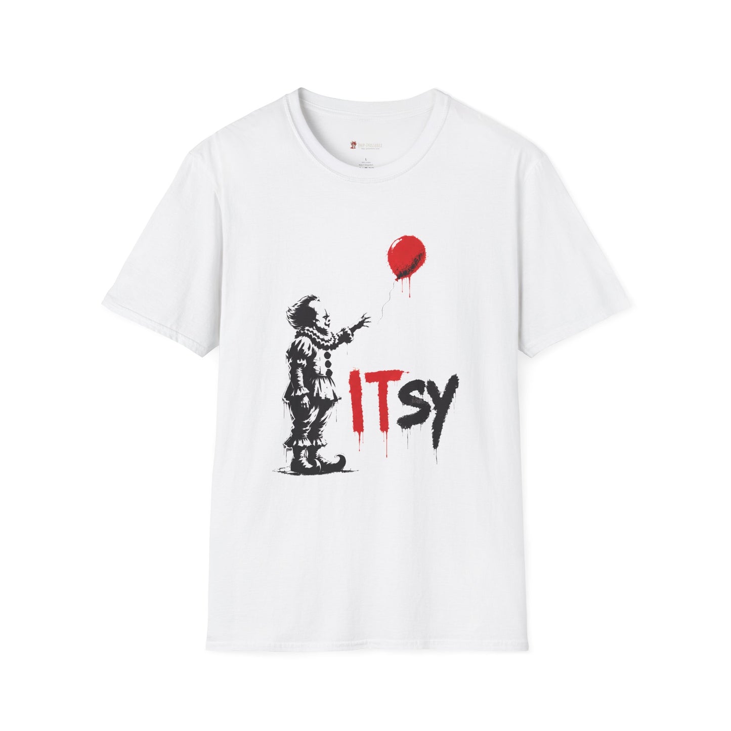 ITSY™ Horror Clown Graphic T-Shirt | Vintage Red Balloon Streetwear Tee