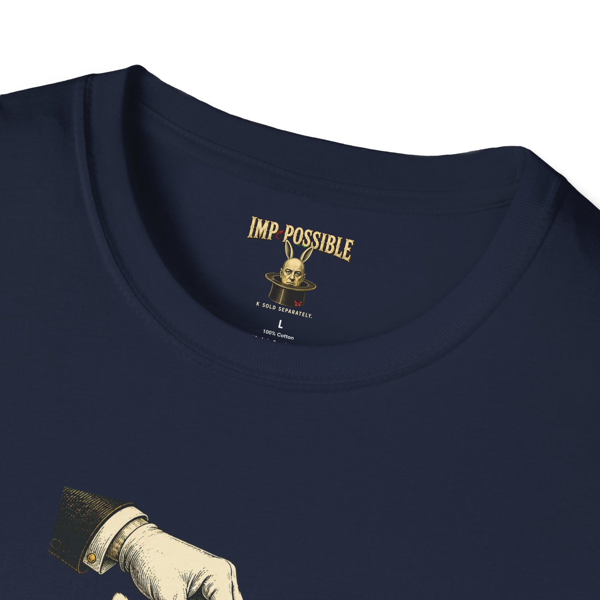 Aleister Crowley Magick occult parody T-shirt product mockup