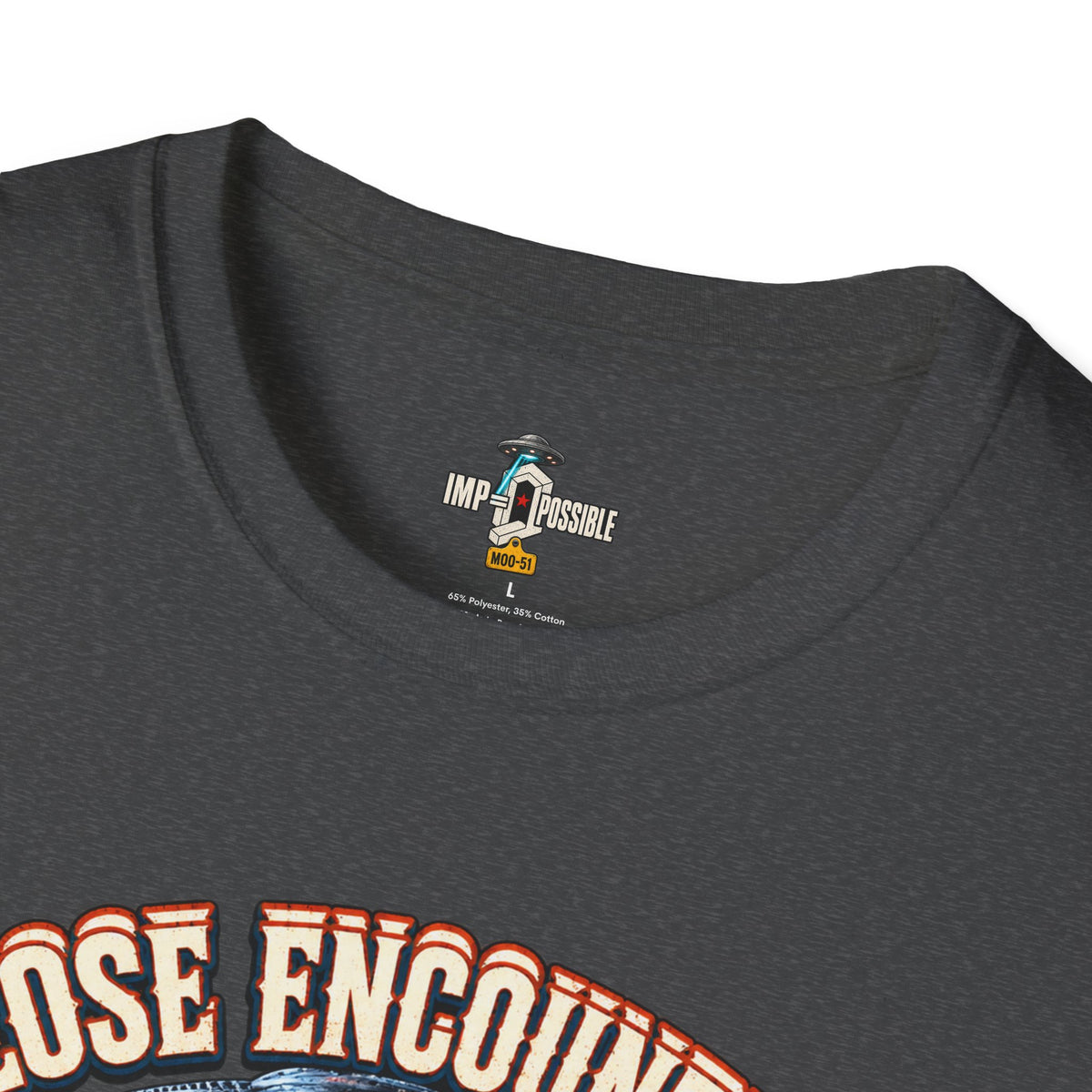 IMP-POSSIBLE Close Encounters UFO farm T-shirt alternate mockup