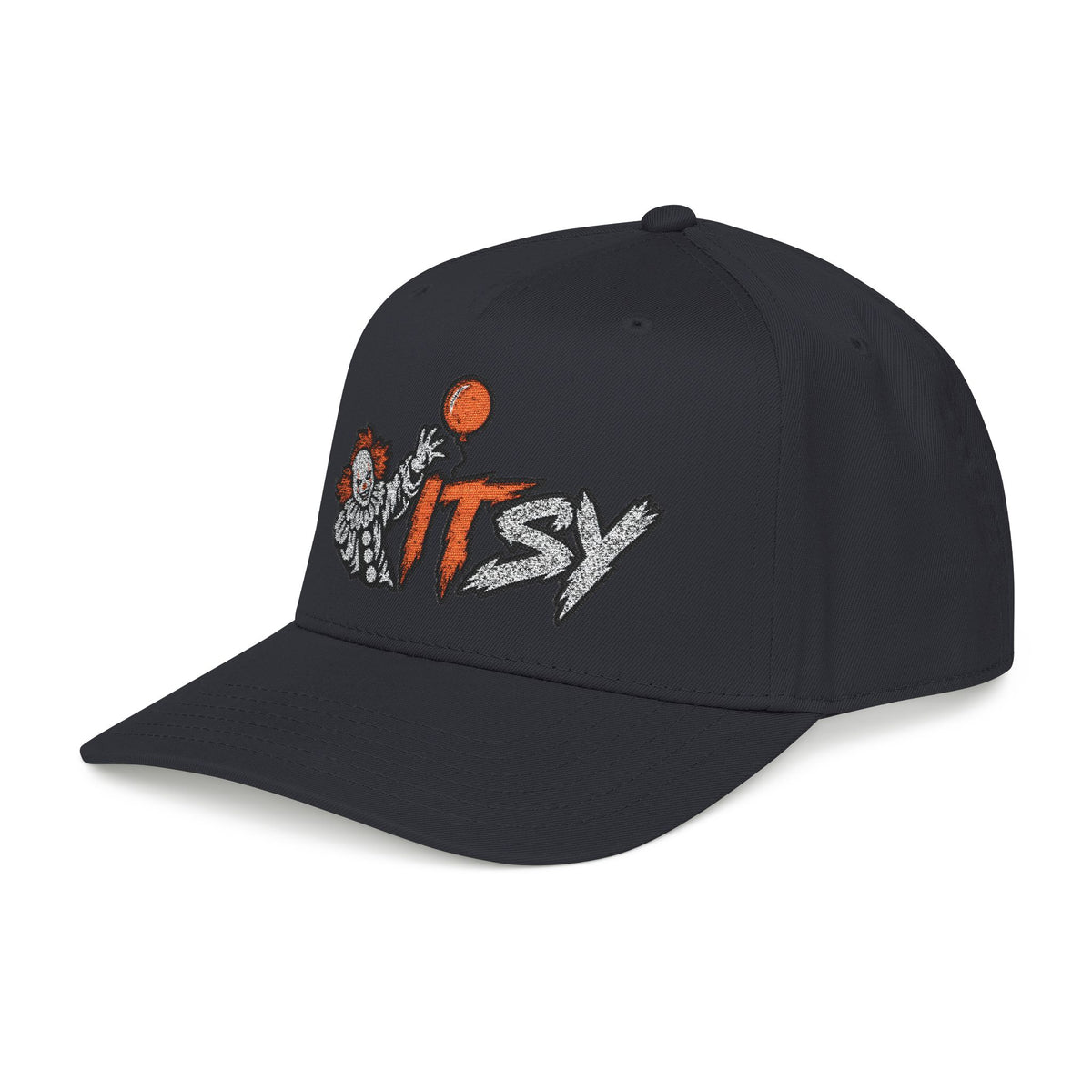 IMP-POSSIBLE ITsy Horror Clown black embroidered snapback cap