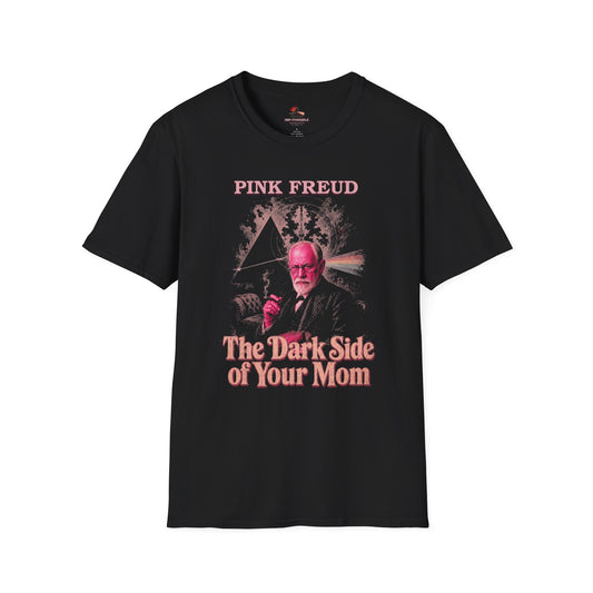 Black Pink Freud The Dark Side of Your Mom T-shirt, front view