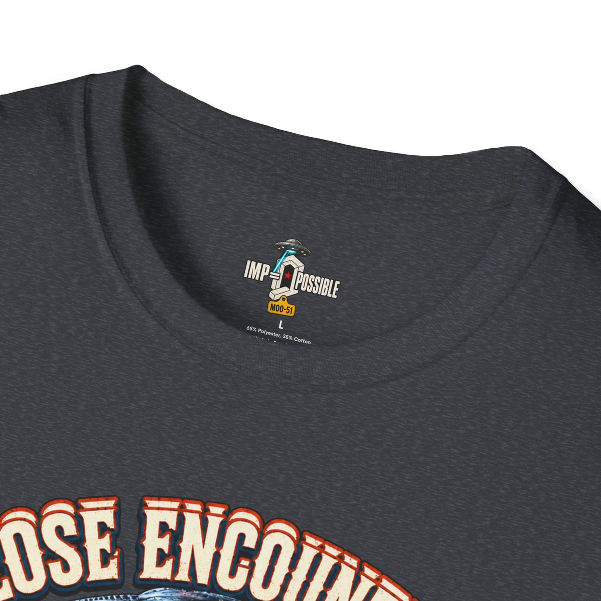 Close Encounters MOO-51 UFO cow T-shirt detail mockup