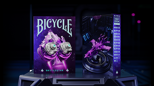 Bicycle Battlestar Playing Cards sci-fi themed deck box and cards
