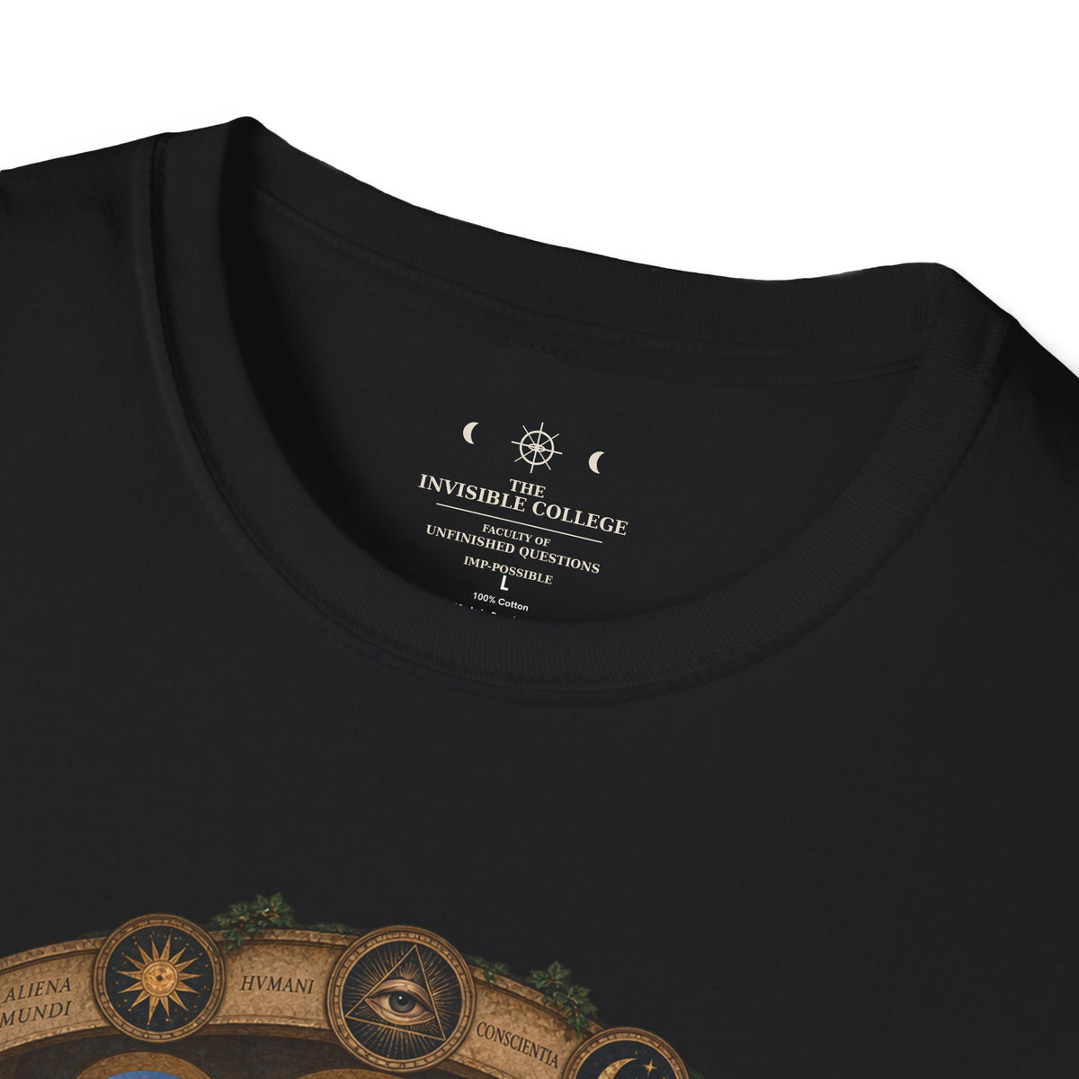 The Invisible College IMP-POSSIBLE graphic T-shirt – product mockup