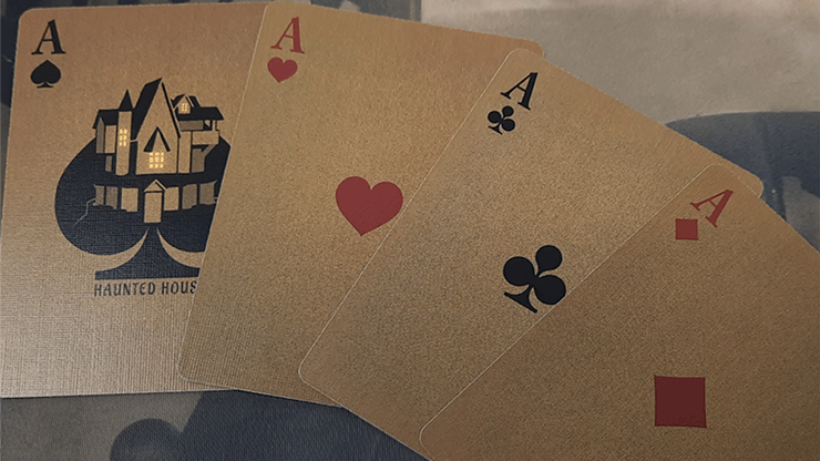 Bicycle Haunted House playing cards deck spread