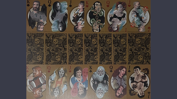 Bicycle Haunted House playing cards card back design