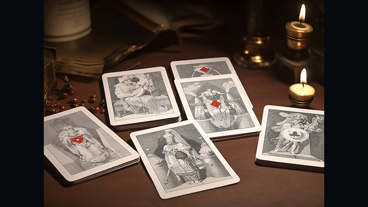 Gilded Bartlett Transformation Playing Cards illustrated transformation artwork
