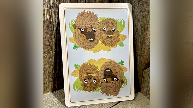 alpaca animal playing card deck artwork