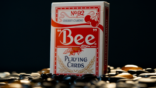 Bee X Cherry Playing Cards red limited edition deck tuck front 
