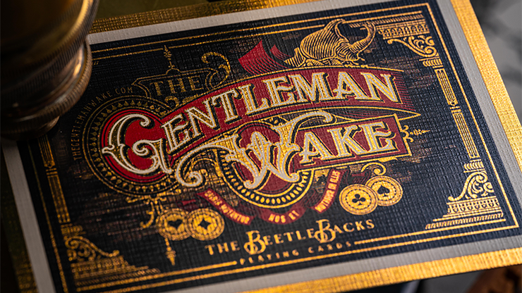 Beetle Backs Prestige Limited Edition playing cards fan spread showing premium casino stock