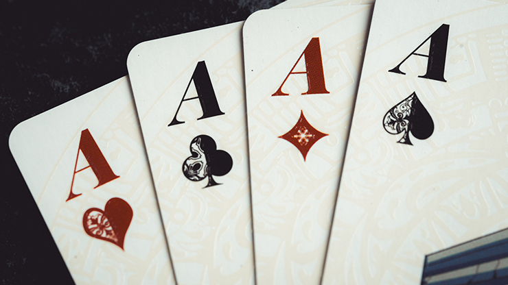 Atlantis Fire Playing Cards fantasy themed deck from the Atlantis elemental series with premium embossed tuck case