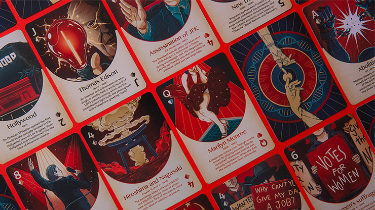 patriotic historical themed playing cards