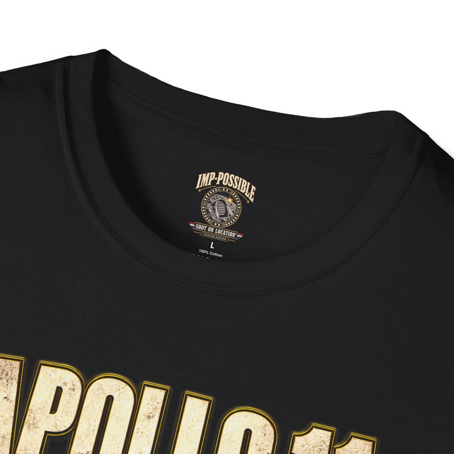 Apollo 11 moon landing parody T-shirt – product mockup