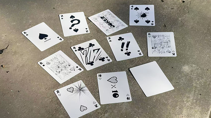 AHEGAO V4 playing card back design graphic pattern