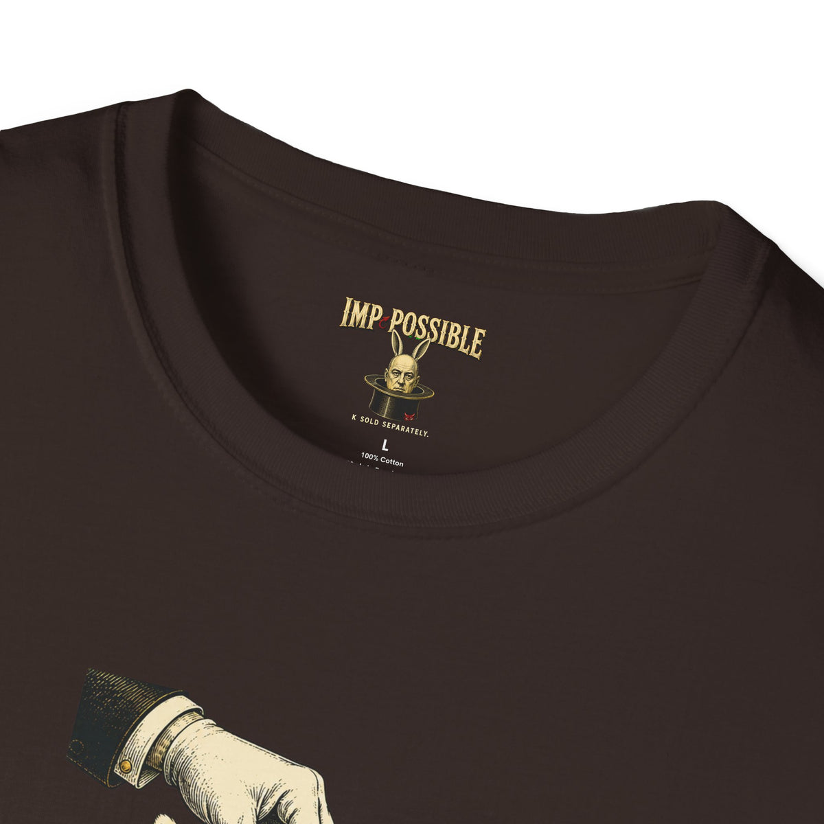 Aleister Crowley Magick occult parody T-shirt product mockup