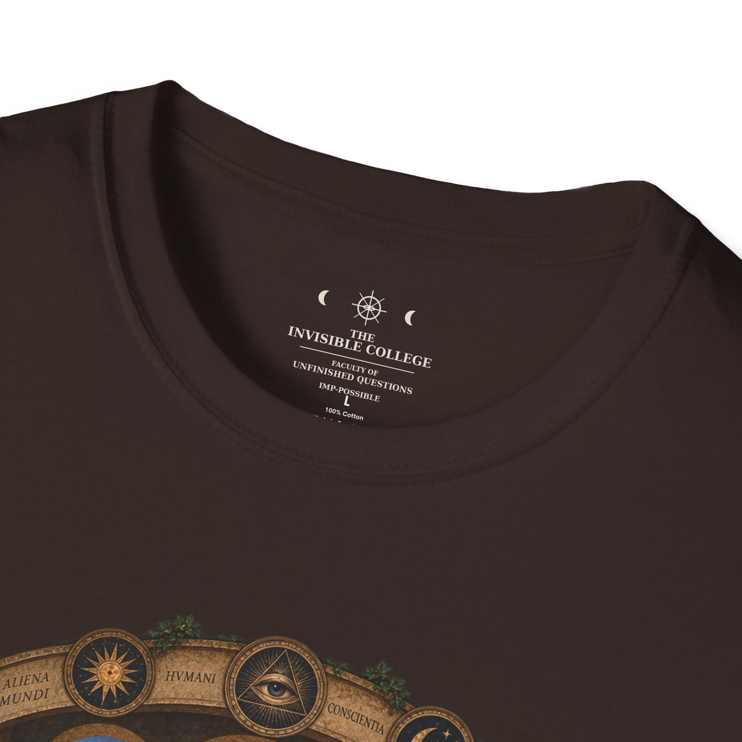 The Invisible College anomalous thinkers T-shirt – product mockup