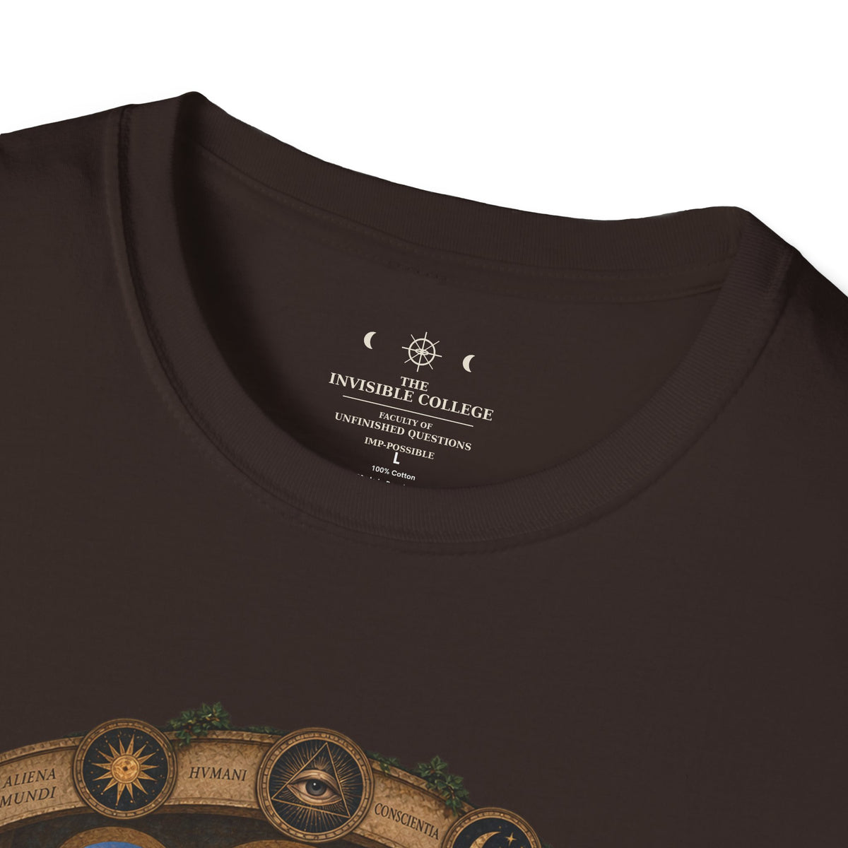 The Invisible College anomalous thinkers T-shirt – product mockup