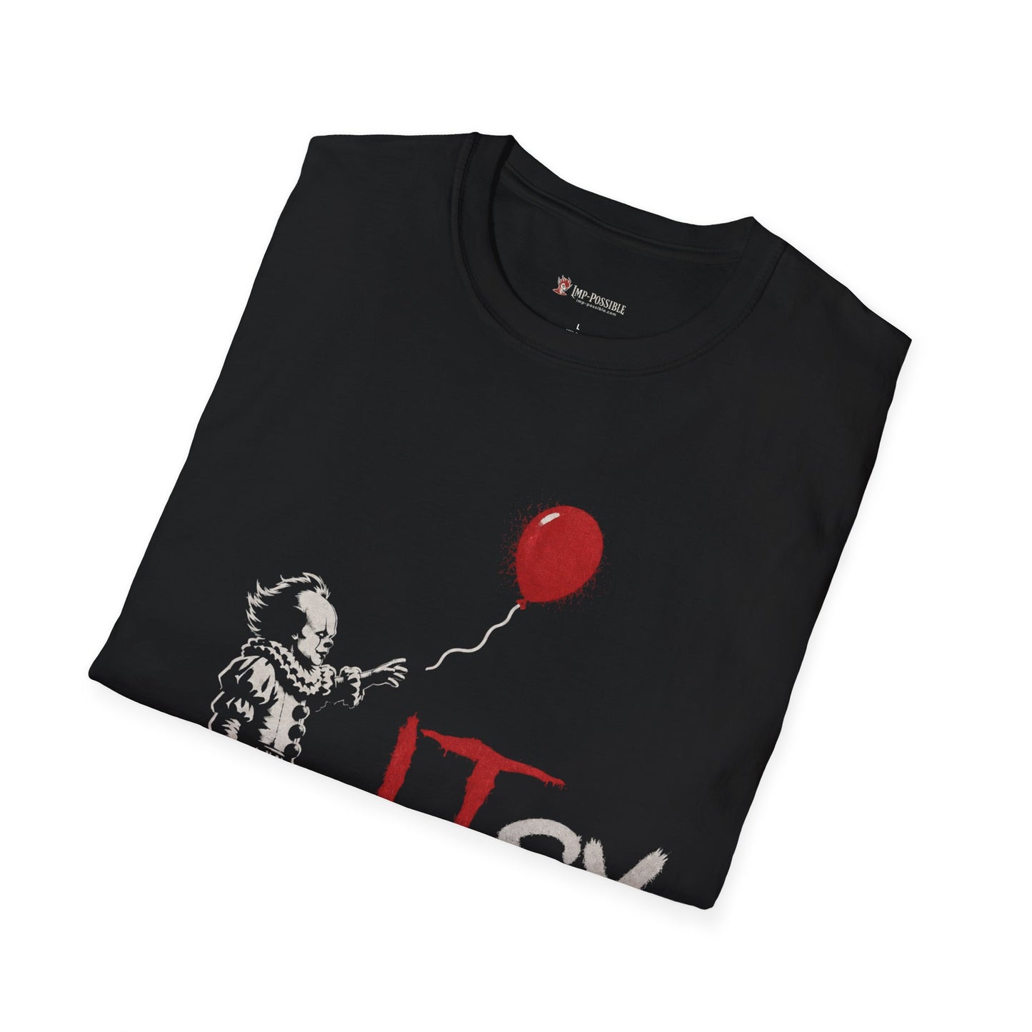 ITSY™ Horror Clown Graphic T-Shirt | Vintage Red Balloon Streetwear Tee