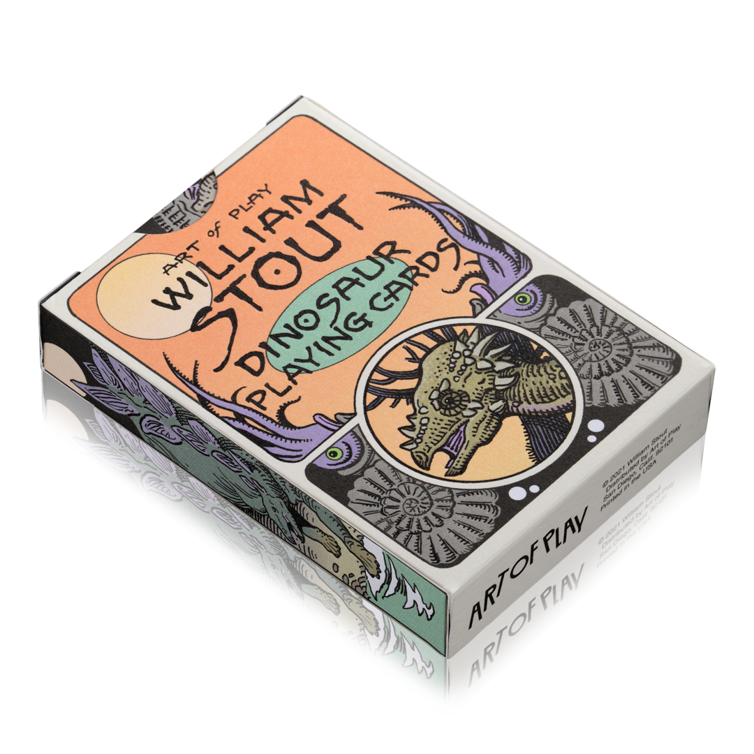 Dinosaur Playing Cards by Art of Play – Illustrated Deck by William Stout