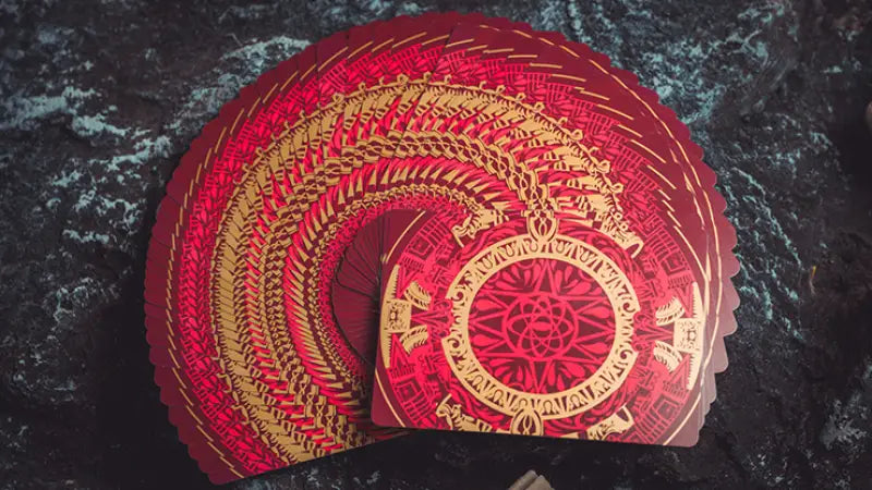 Atlantis Fire and Water collector playing card set fantasy themed decks