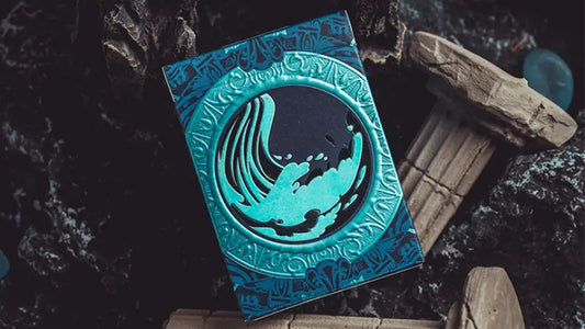 Atlantis Water Playing Cards blue elemental fantasy deck