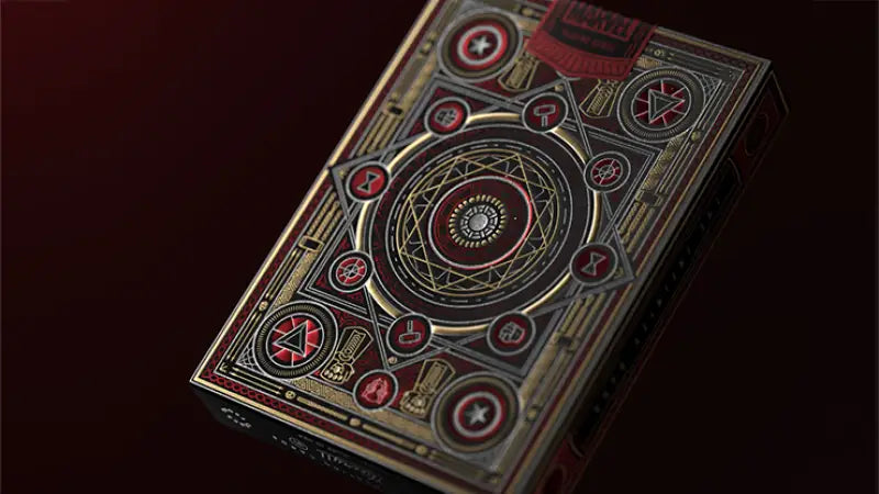 Avengers Red Edition Playing Cards by theory11 featuring Marvel superheroes