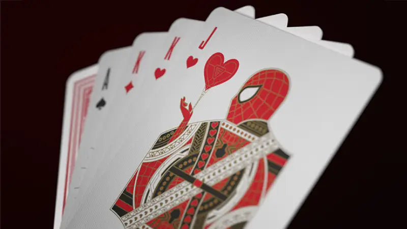 Avengers Red Edition Playing Cards by theory11 featuring Marvel superheroes