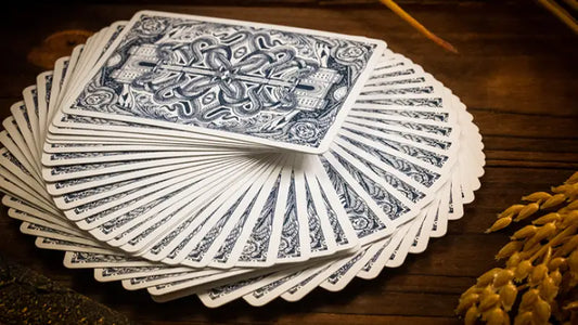 Babylon Cerulean Blue playing card deck design