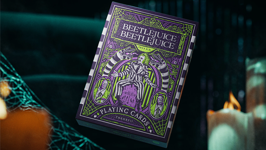 Beetlejuice playing cards by theory11 premium collector deck tuck case inspired by the Tim Burton film