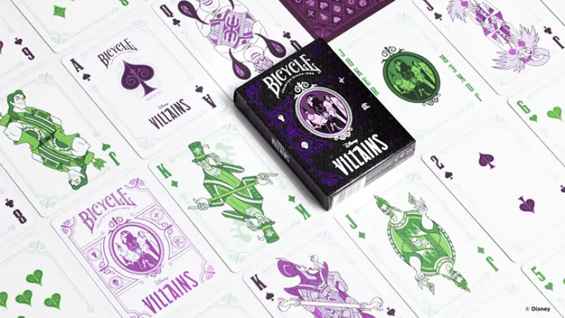 Bicycle Disney Villains (Purple) by US Playing Card Co.