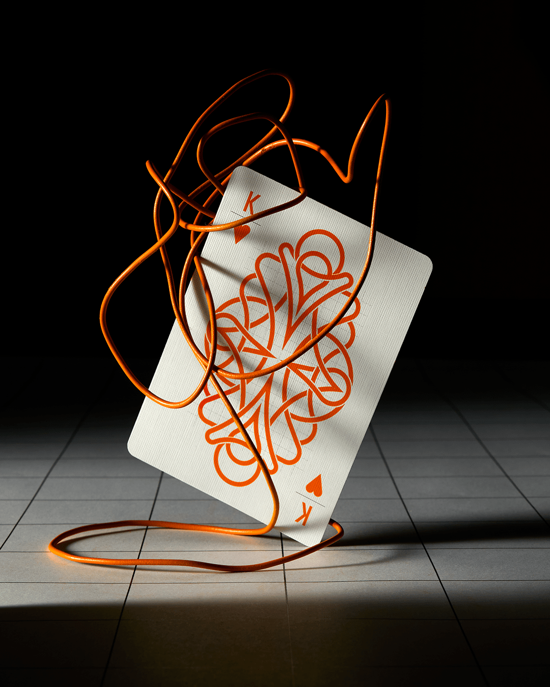 Craighill playing cards orange edition with minimalist design