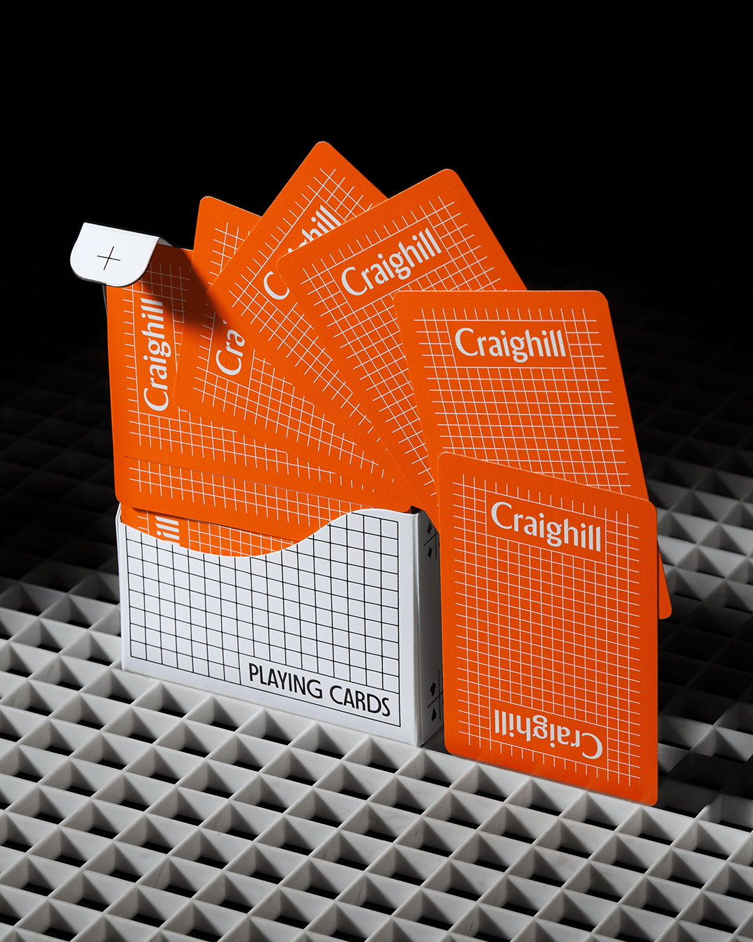 Craighill playing cards orange edition with minimalist design