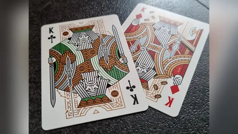 Damokles Cuprum Playing Cards by Giovanni Meroni