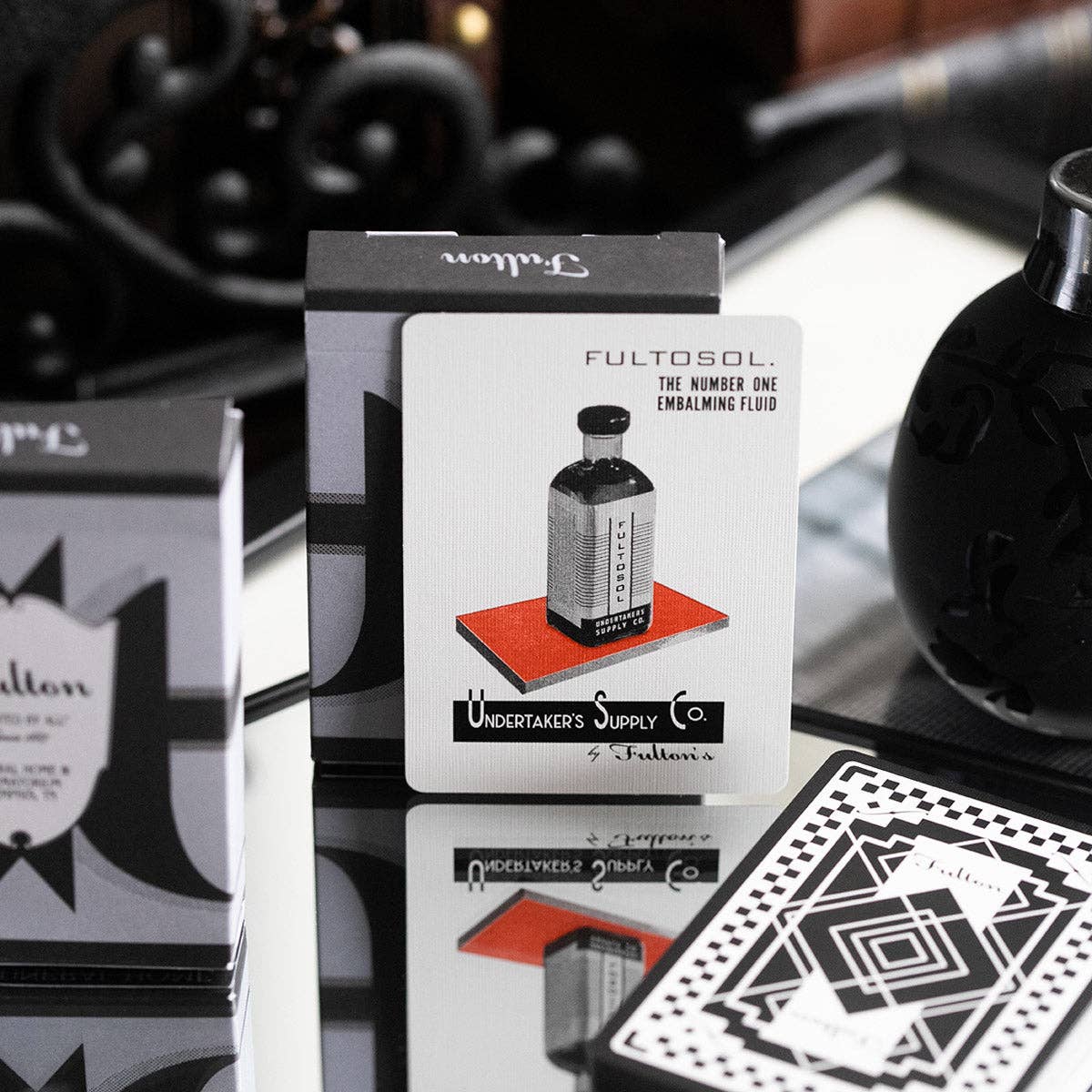 FULTON'S FUNERAL PLAYING CARDS