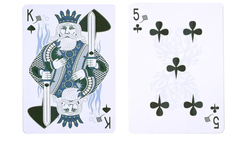 Gilded Bicycle Stingray (Teal) Playing Cards