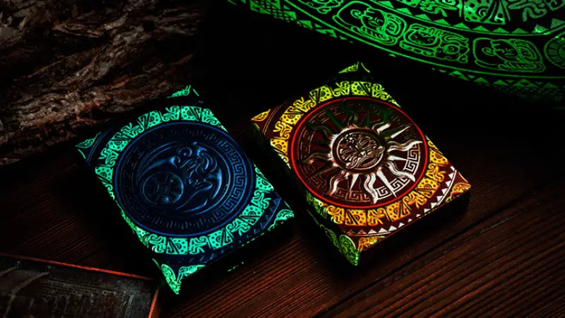 Gilded Maya Moon Playing Cards