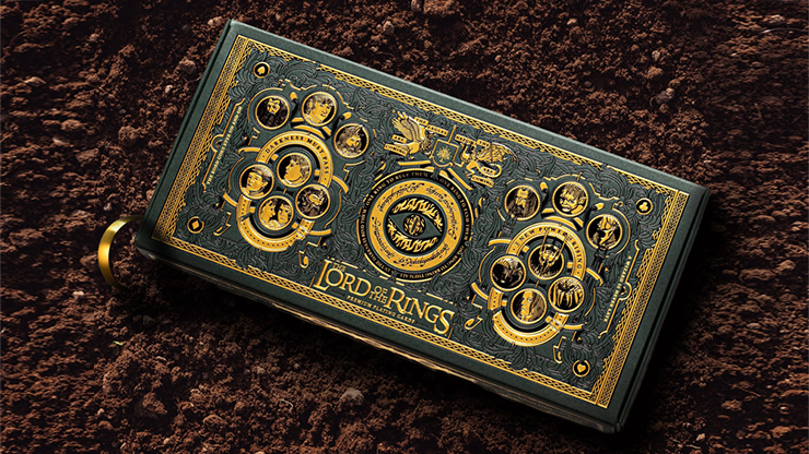 Lord of the Rings playing cards box set by theory11 with gold embossed collector case