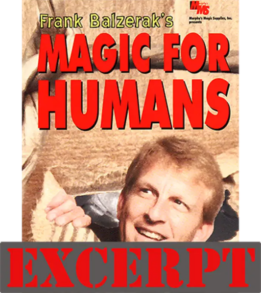 Magic For Humans by Frank Balzerak - Video Download (Excerpt of Magic For Humans by Frank Balzerak)