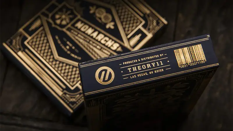 Monarch Blue Playing Cards by theory11 luxury collector deck