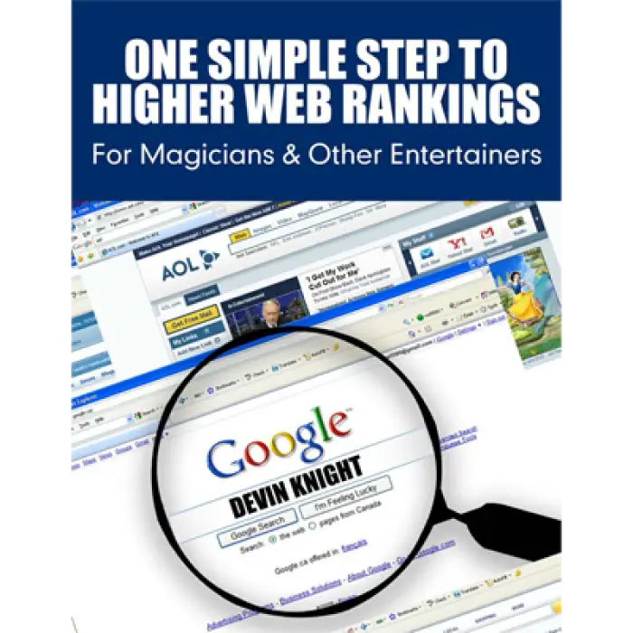 One Simple Step To Higher Web Rankings For Magicians by Devin Knight - ebook