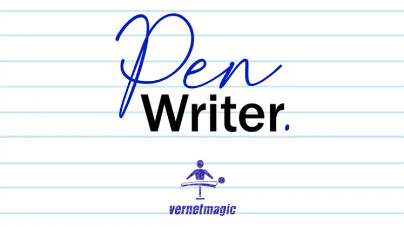 PEN WRITER Black (Gimmicks and Online Instructions) by Vernet Magic - Trick