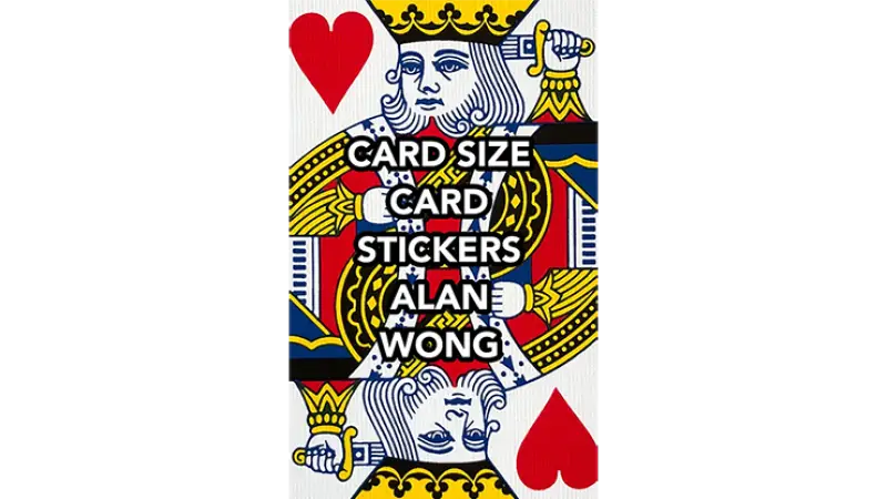 POKER Size Card Stickers by Alan Wong - Trick