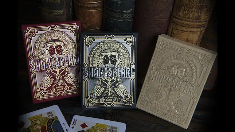 Shakespeare (Burgundy) Playing Cards