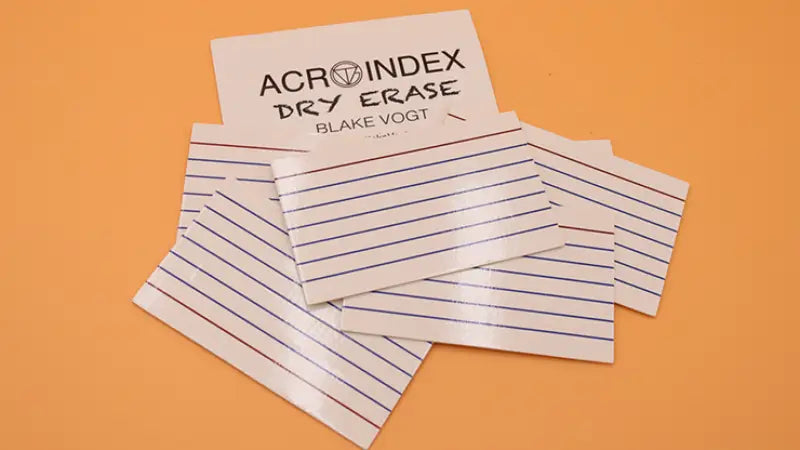 Six Acro Index (3"x5") Dry Erase by Blake Vogt