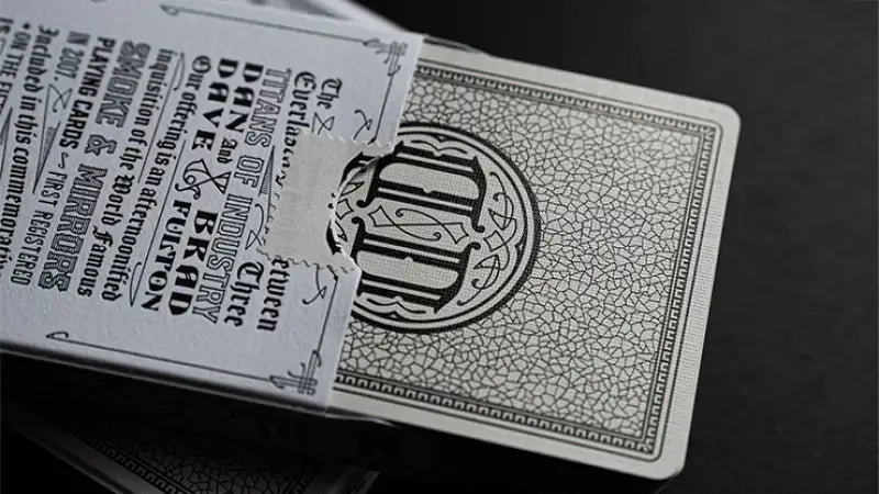 Smoke & Mirrors x Fulton (Smoke-White) Playing Cards by Dan & Dave